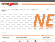 Tablet Screenshot of kim-tec.de